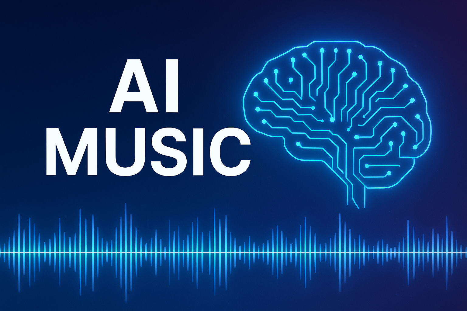 Futuristic AI Mixtape Concept Art